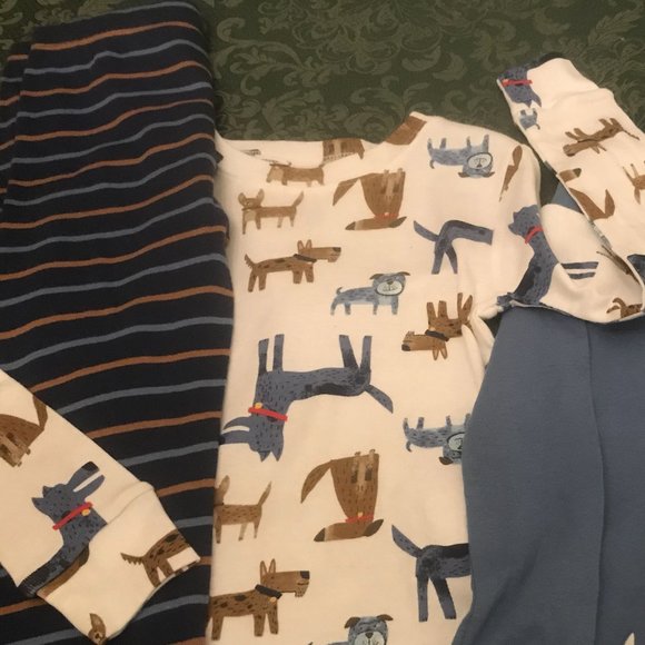 NWt TWINS 18m carters blue dog 4 pc pajamas spring - Picture 10 of 13